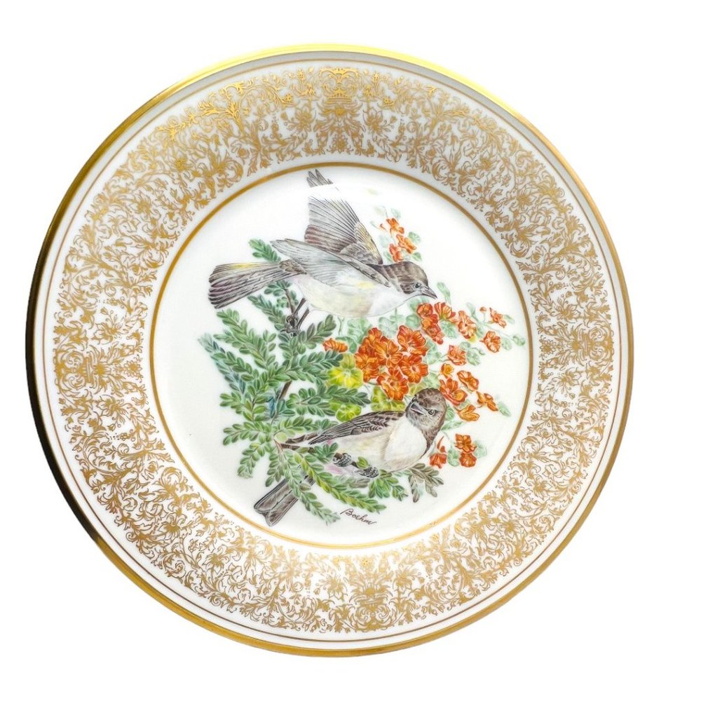 Boehm Birds by LENOX Eastern Phoebe & Robin 1977 Plates Annual limited Edition - Picture 7 of 15